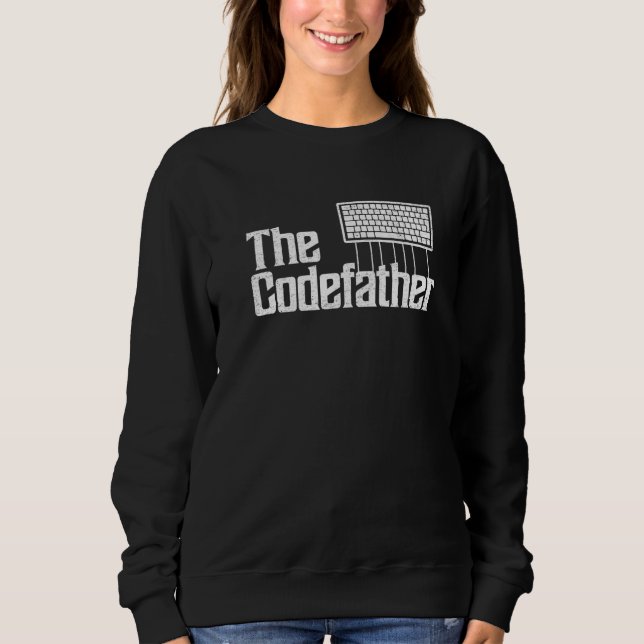 Sudadera Mens  Programador Papá El Padrino del Código Padre (Anverso)
