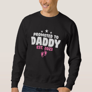 Sudadera Mens Promoted To Daddy 2023 Of Girl Soon To Be Dad