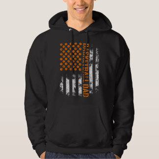 Sudadera Mens Proud Basketball Dad I USA Flag Daddy Team Je