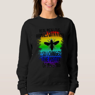 Sudadera Mens Proud Gay Men Pride LGBTQ Funny Gay Beekeeper