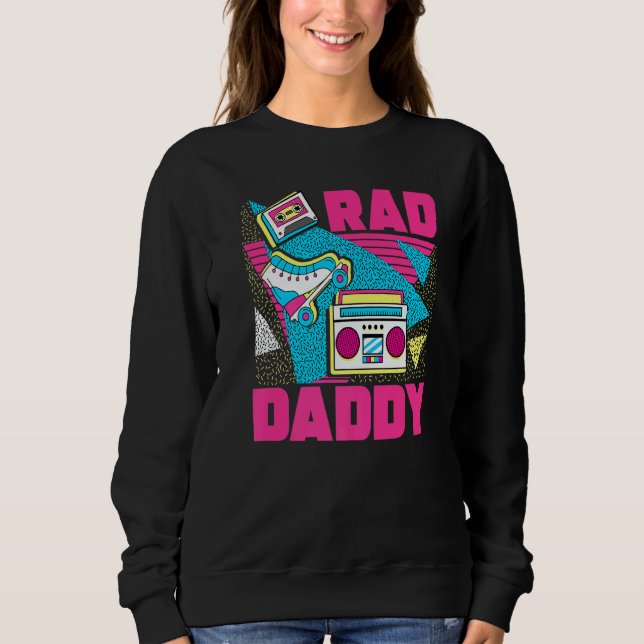 Sudadera Mens Rad Daddy 90s Aesthetic Nostalgia 1990's Retr (Anverso)
