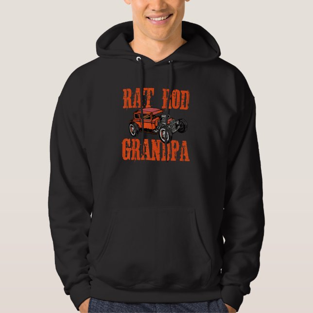 Sudadera Mens Rat Rod Grandpa (Anverso)