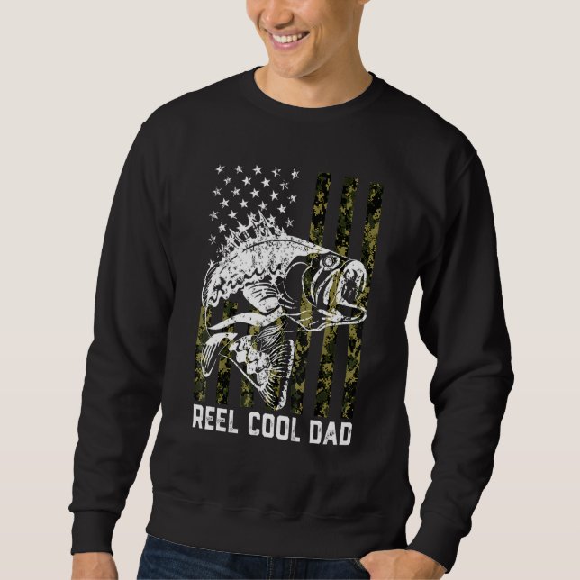 Sudadera Mens REEL COOL DAD Fishing Father's Day Gift 4th o (Anverso)