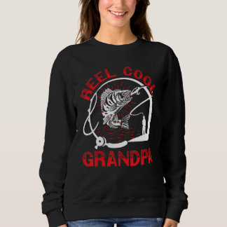 Sudadera Mens Reel Cool Grandpa Grandfather Fishing Grandda