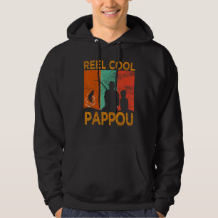 Sudadera Mens Reel Guay Pappou Pescador Papi Abuelo Vintage