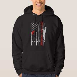 Sudadera Mens Reel Guay Pawpaw Bandera Americana Pescado F