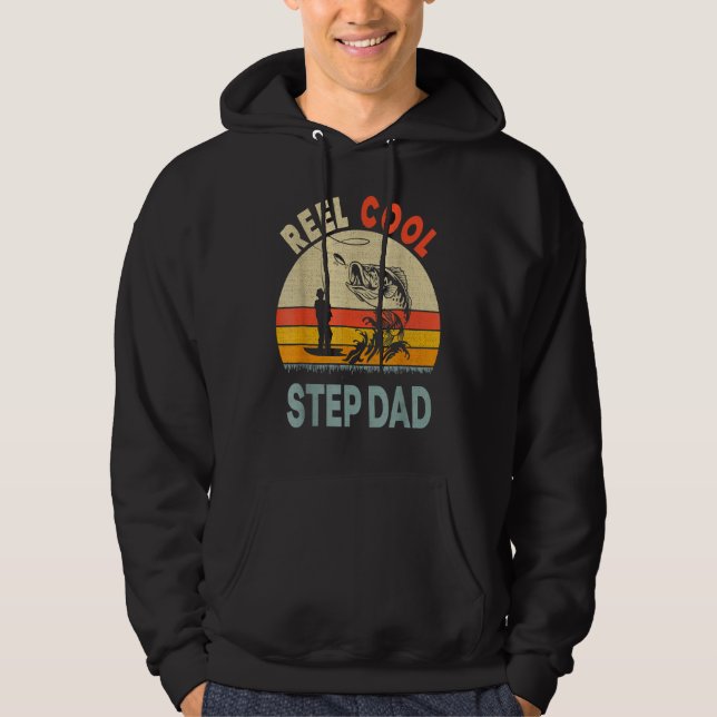 Sudadera Mens Reel Guay Step Dad Fishman Daddy Day (Anverso)