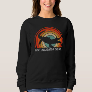 Sudadera Mens Retro Estilo Vintage Mejor lagarto Papá Nunca