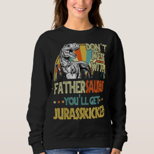 Sudadera Mens Retro Fathersaurus Dinosaur Rex Vintage Fathe
