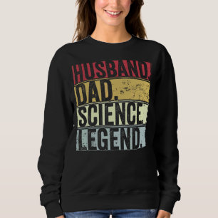Sudadera Mens Retro Husband Dad Leyenda Científica Para Pad