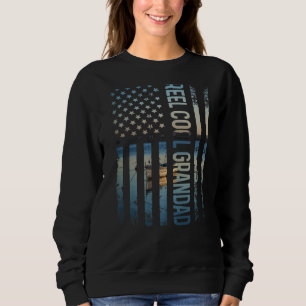 Sudadera Mens Retro Patriótico Reel Guay Grandad Mejor papá