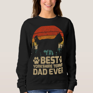 Sudadera Mens Retro Vintage Mejor Padre Terrier De Yorkshir