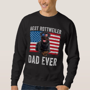 Sudadera Mens Rottweiler Dad Dad American Flag Dog Dueño Ro