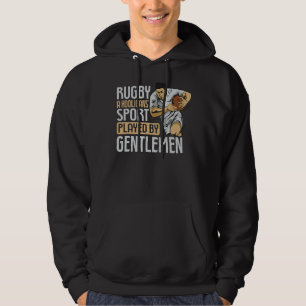 Sudadera Mens Rugby Sport Cita A Un Jugador De Rugby