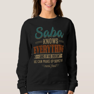 Sudadera Mens Saba lo sabe todo el abuelo 60 por padre
