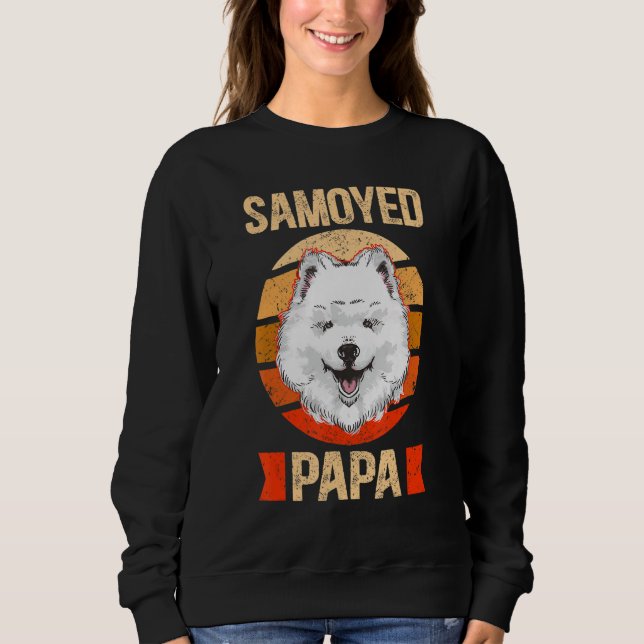 Sudadera Mens Samoyed Papa Samoyeds Dog Owner Samoyed (Anverso)