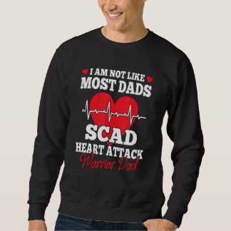 Sudadera Mens Scad Heart Attack Warrior Dad - Great Father