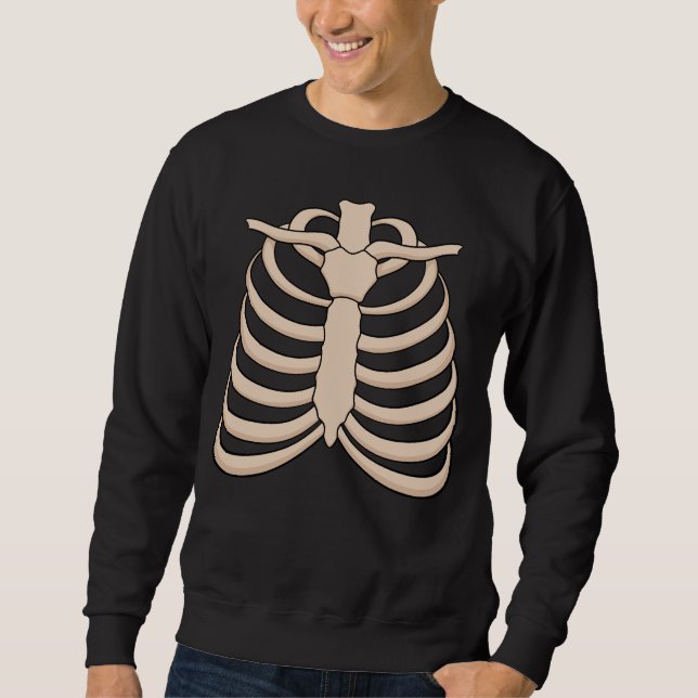 Sudadera Men's Skeleton Sweatshirt for Halloween Party (Anverso)