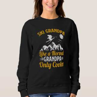 Sudadera Mens Skiing Ski Grandpa A Normal Grandpa Only Coo