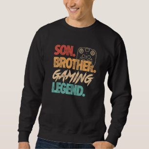 Sudadera Mens Son Brother Gaming Leyenda Video Game Player 