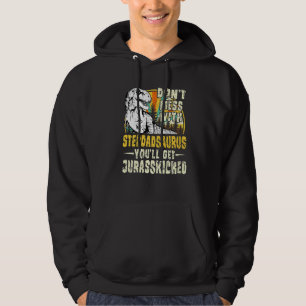 Sudadera Mens Stepdad Rex Saurus Papasaurus Dinosaurios Hom