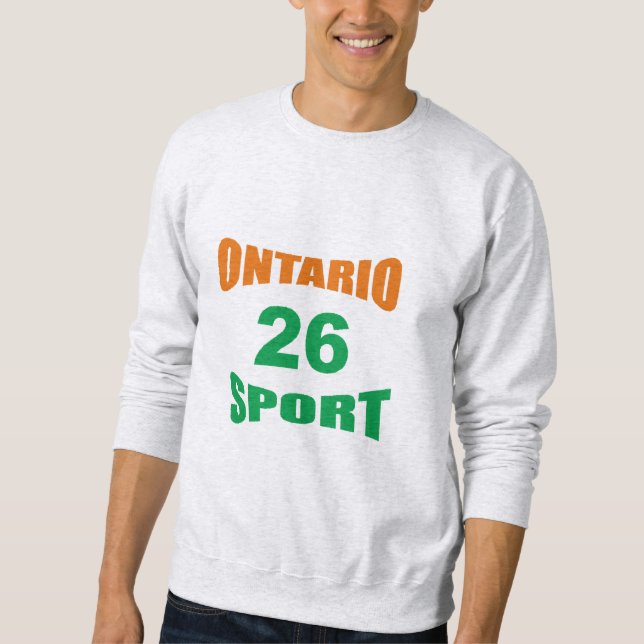 Sudadera Men's Sweatshirt ash  ONTARIO  SPORT  26 (Anverso)