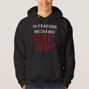 Sudadera Mens Ten Reasons to be with a Mechanic
