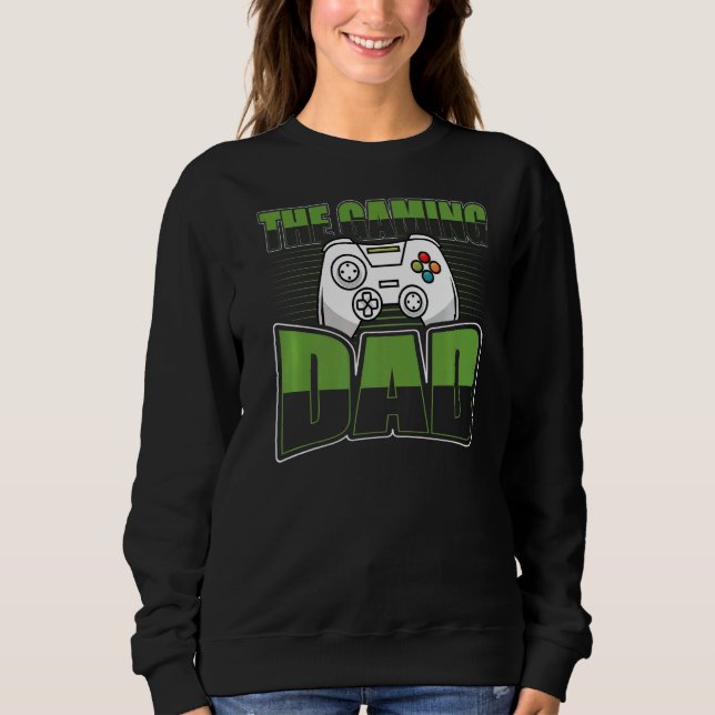 Sudadera Mens The Gaming Dad Dads Favorito Controller Fathe (Anverso)