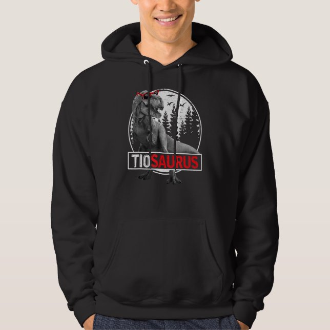 Sudadera Mens Tiosaurus Rex Dinosaur Tio Saurus Da del Padr (Anverso)