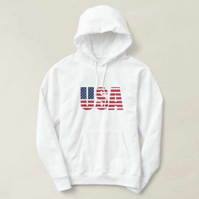 Sudadera Mens USA Hoodie (Diseño del anverso)