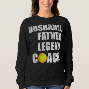 Sudadera Mens Vintage Marido Padre Leyenda Lacrosse Entrena
