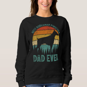 Sudadera Mens Vintage Mejor Doberman Pinscher Dad Siempre F