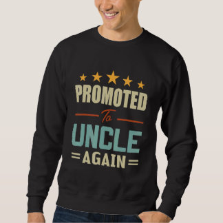 Sudadera Mens Vintage Promoted To Uncle Again Leveling Up T