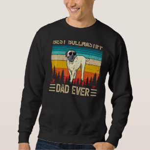 Sudadera Mens Vintage Retro Mejor Bullmastiff Dad Fath