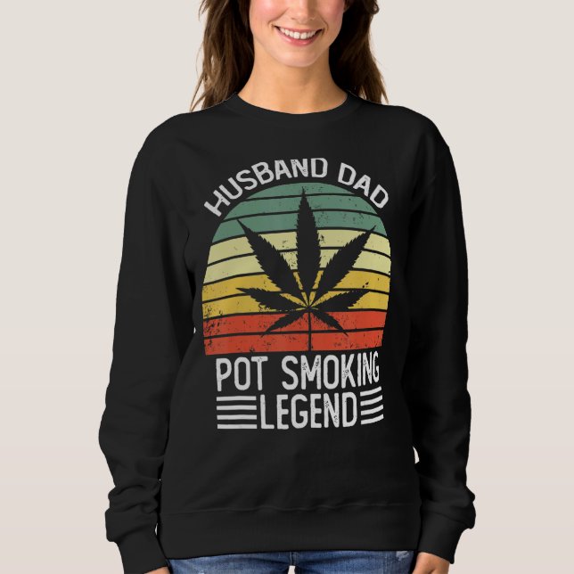 Sudadera Mens Weed Dad Stoner Husband (Anverso)