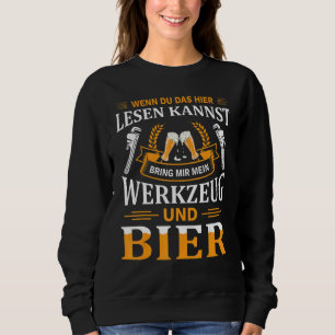 Sudadera Mens Wenn Du Das Hier Lesen Kann Werkzeug Beer Hei