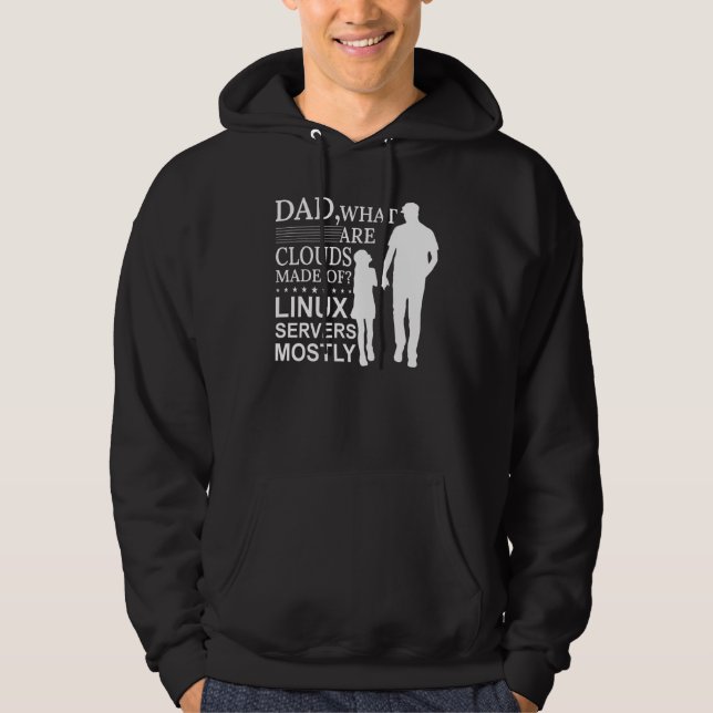 Sudadera Mens What Are Clouds Made Of  Linux Cloud Computin (Anverso)