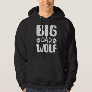 Sudadera Mens Wolf Dad Wolf Big Dad Wolf