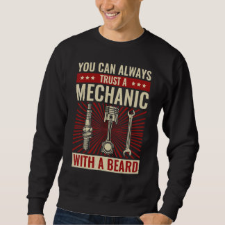 Sudadera Mens You Can Always Trust a Mechanic With A Beard