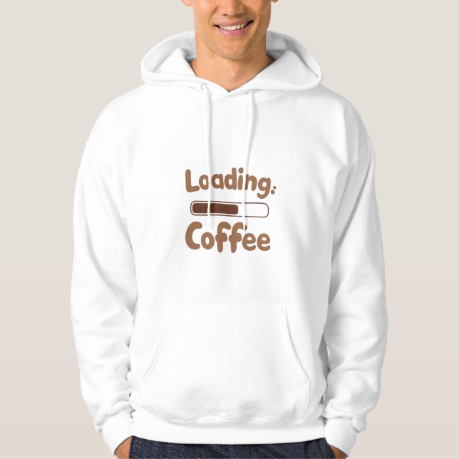 Sudadera Men's / Youth Loading Coffee Hoodie – Funny Coffee (Anverso)