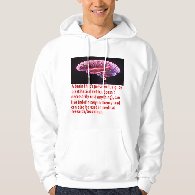 Sudadera Mensaje de preservación del cerebro #3 (Anverso)