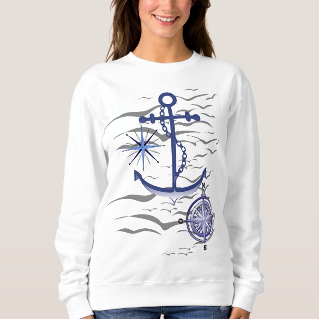 Sudadera Mensaje Inspirador tema náutico (Anverso)