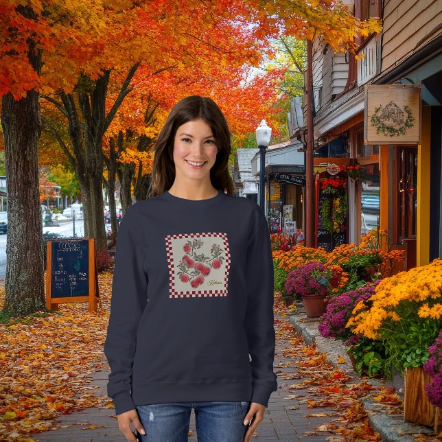 Sudadera Mensaje/nombre personalizado de Happy Fall Apple H (Subido por el creador)