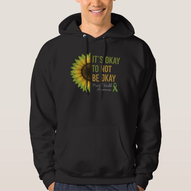 Sudadera Mental Health Awareness Sunflower  (Anverso)