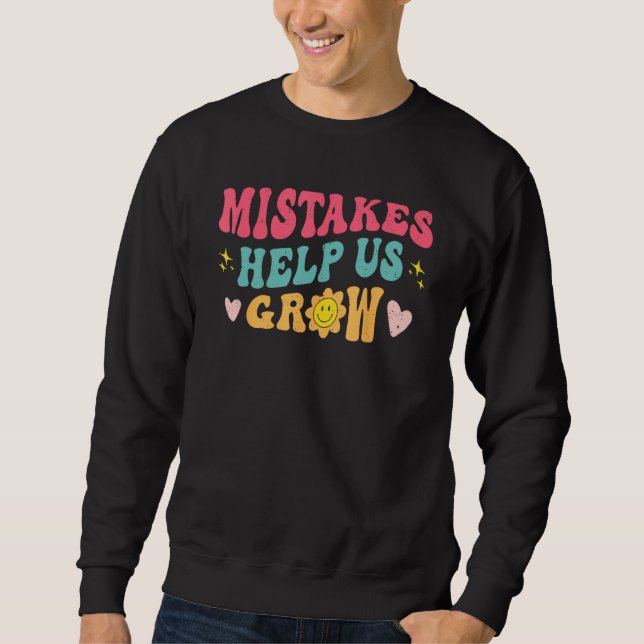 Sudadera Mentalidad de Crecimiento Divertida Positiva Retro (Anverso)