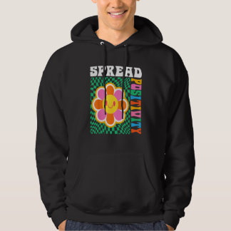 Sudadera Mentalidad Positiva Groovy Retro Crecimiento Menta