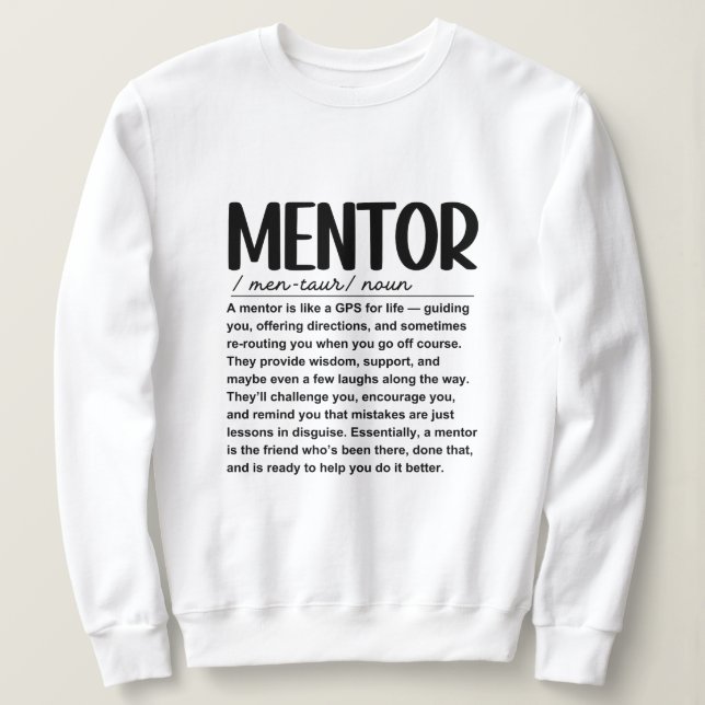 Sudadera Mentor (Anverso del diseño)