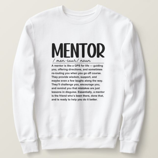 Sudadera Mentor (Anverso del diseño)