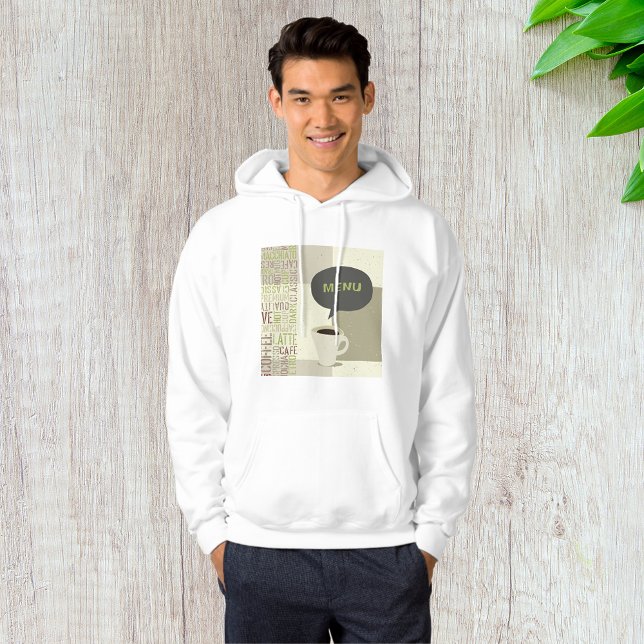 Sudadera Menú Coffee House Mens Hoodie (Subido por el creador)