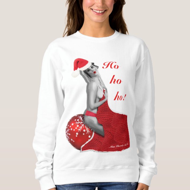 Sudadera Menudas Novedades divertidas damas Navidades jumpe (Anverso)